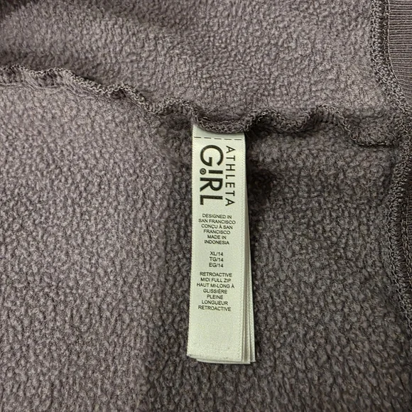 Athleta Kids Lavender Zip-Up Jacket - Picture 6 of 6